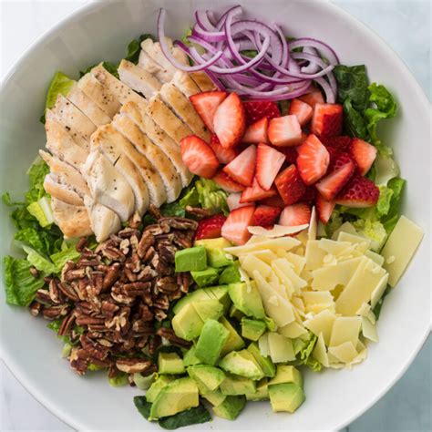 Strawberry Chicken Salad With Balsamic Vinaigrette Easy Recipe