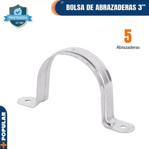 Bolsa 5 Abrazaderas 3 Tipo Omega Para Tubo Volteck 46928