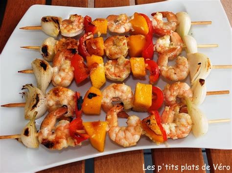 Les P Tits Plats De V Ro Brochettes De Crevettes La Mangue