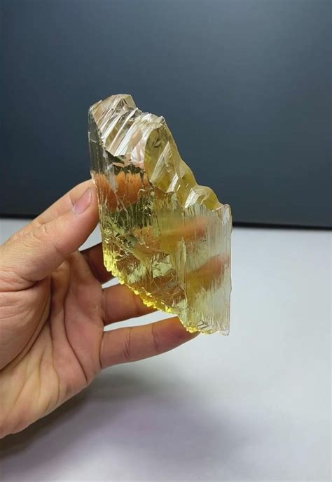 Exquisite Yellow Triphane Kunzite With Complex Terminations Etsy