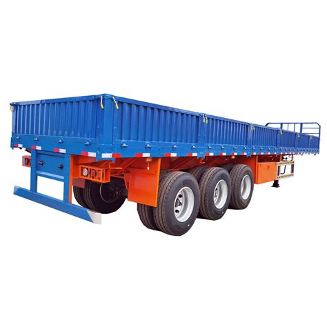 Good Price 40FT Widely Used Dropside 3 Axles Cargo Truck Semi Trailer