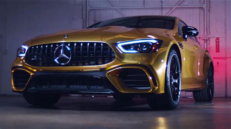 Gold Wrapped Amg Gt Attends The Oscars Mbworld