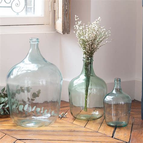 Bonbonne Dame Jeanne En Verre Recycl Transparent L Maison Tilleul