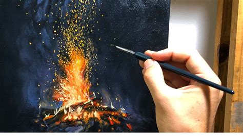 HOW TO PAINT FIRE Using OIL PAINTS Art Painting Oilpainting YouTube