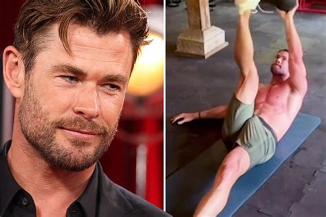 Chris Hemsworth's Intense Workout Session