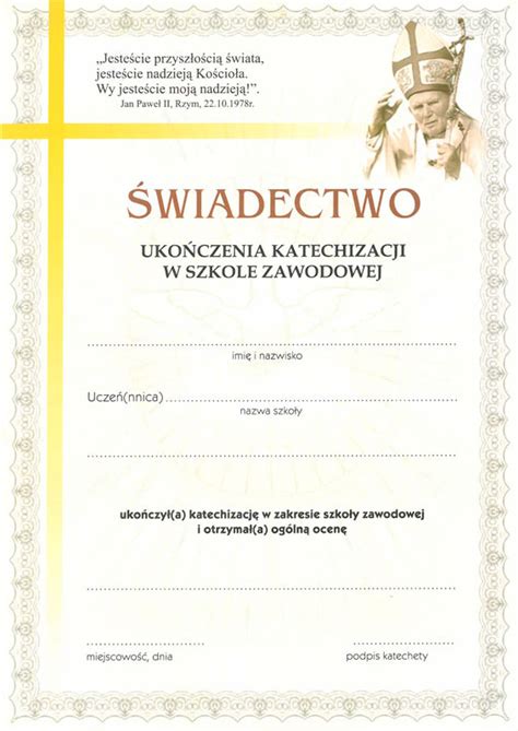 Swiadectwo Ukonczenia Szkoly Zawodowej Niska Cena Na Allegro Pl