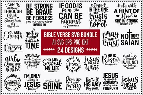 Bible Verse Svg Design Bundle Graphic By Creativemim Creative Fabrica