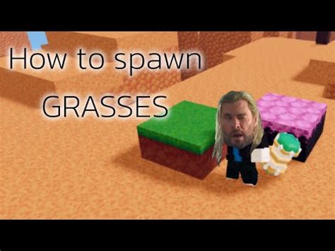 How to spawn grass in roblox bedwars - YouTube