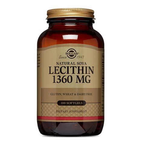 Lecitina 1360mg 100 Capsule Solgar Dr Max Farmacie