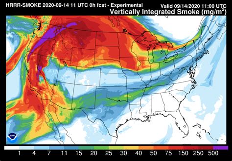 Summery Tuesday Smoky Skies From Western Wildfires Continue This Week