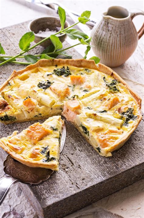 Recette Quiche De Saumon Fumé Au Cheddar Et Aux Pointes Dasperges