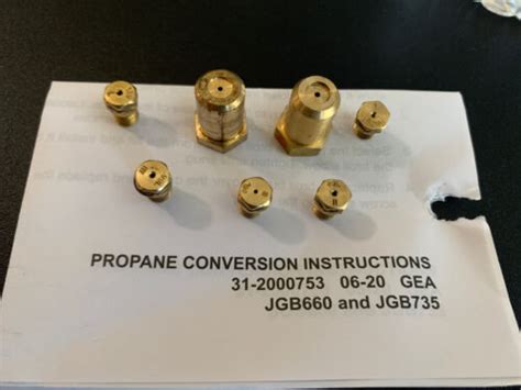 Ge Propane Lp Orifice Conversion Kit For Models Jgb660 And Jgb735 Ebay