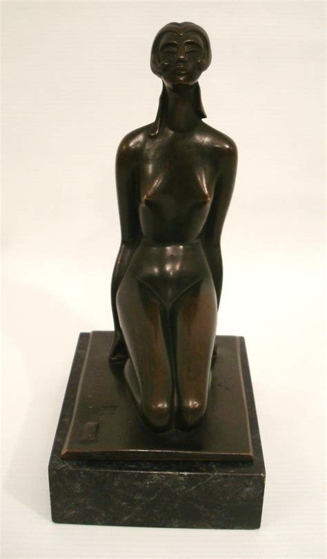 Art Deco Bronze Sculpture Figure Of A Naked Woman By Sibylle May France 1920s For Sale At 1stDibs