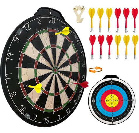 Walmart 18 inch Double-Sided Magnetic Dart Board Set for Kids, Indoor ...