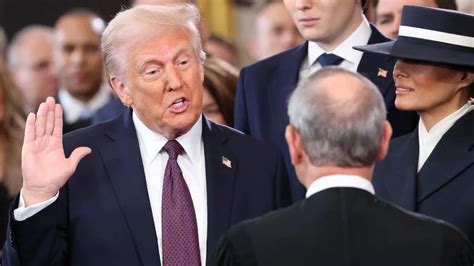 Donald Trump Sworn In As Th President Of The United States