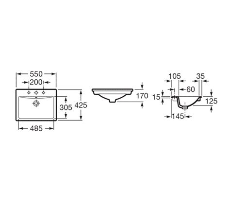 Roca Diverta 550mm Countertop Basin