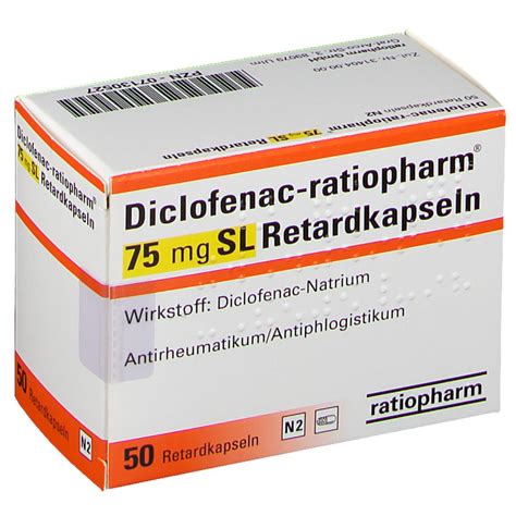 Diclofenac Ratiopharm® 75 Mg Sl 50 St Mit Dem E Rezept Kaufen Shop