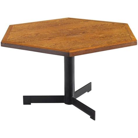 Hexagonal Pedestal Table Circa 1960 Table Pedestal Table Hexagonal Table