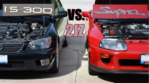 Lexus Is Vs Toyota Supra Jz Comparison Youtube