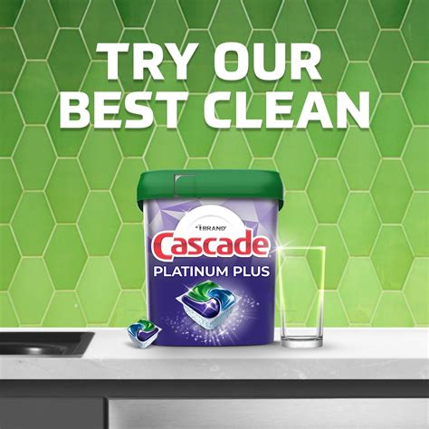 Cascade Platinum Plus Cápsulas para lavavajillas detergente para