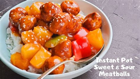 Sweet And Sour Meatballs With Pineapple Youtube