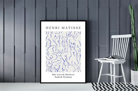 Henri Matisse She Loved Matisse Naked Woman Abstract Woman Etsy