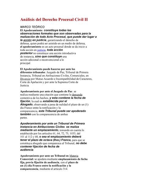 Análisis Del Derecho Procesal Civil Descargar Ii Análisis Del Derecho