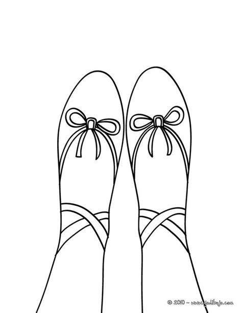 Dibujos Para Colorear Zapatillas De Ballet