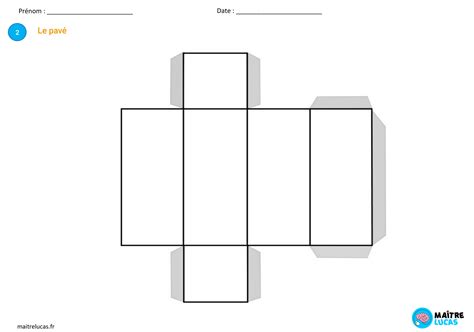 5 Patrons De Solides à Découper Et Monter Cp Ce1 Ce2 Maître Lucas