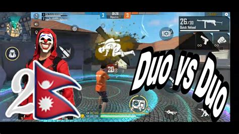 Duo Vs Duo Customfreefire🇳🇵 Youtube