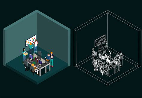 Isometric Office Design on Behance