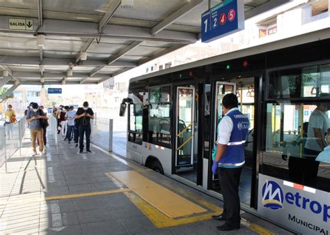 Metropolitano Funciona En Nuevo Horario Desde Hoy El Men