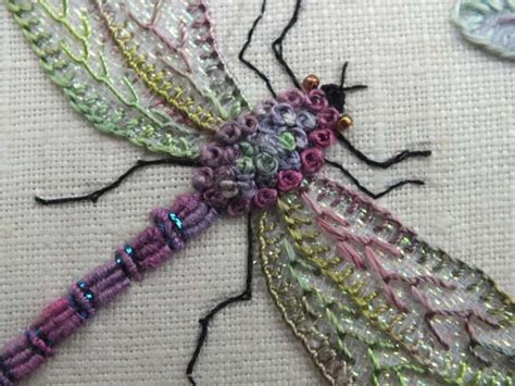 Embroidery Stitches For Dragonfly