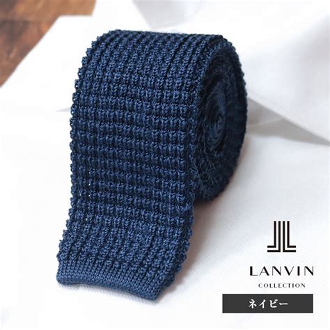 Yahoo オークション 1円 Lanvin ニット ネクタイ 美艶シルク100％ 無