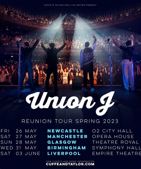 Union J - Reunion Tour Spring 2023 - 31 May 2023 - Symphony Hall ...