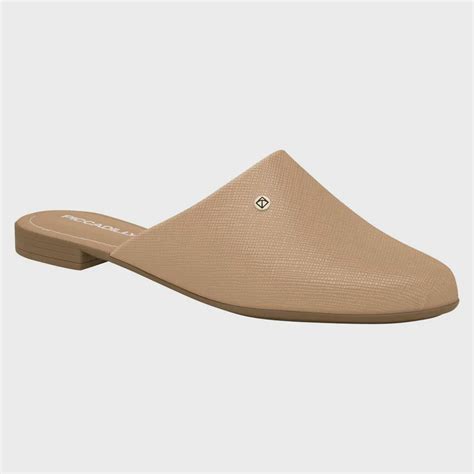 Mule Feminino Bico Redondo Napa Nude Claro Piccadilly 104011 Submarino