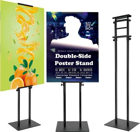 Jxgzyy Poster Stand Double Side Poster Stand Height Adjustable Display