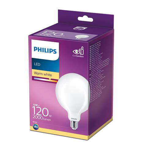 Philips Classic Globe Led Bulb E27 G120 13 W Matt Uk