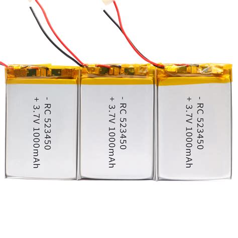 Li Po Battery 37v 1000mah 523450 Rechargeable Lithium Ion Battery Rechargeable Battery And