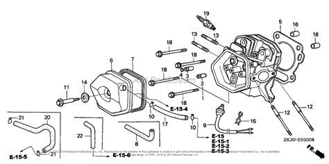 Honda Engines GX340K1 EDN2 ENGINE JPN VIN GC05 2000001 TO GC05