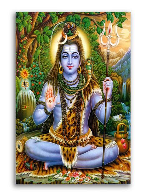 Buy Tamatina Canvas Paintings Lord Shiva Mahadeva Mahakal Jai