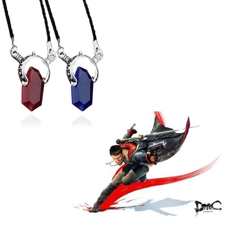 20pclot Game Dmc Devil May Cry Pendant Necklace Npc Dante Crystal