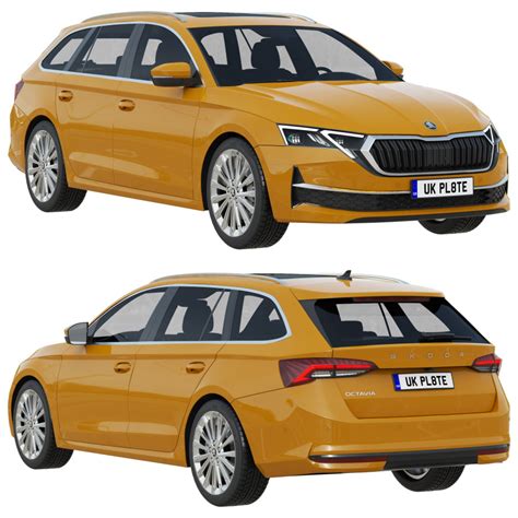 Skoda Octavia Combi D Model For Vray