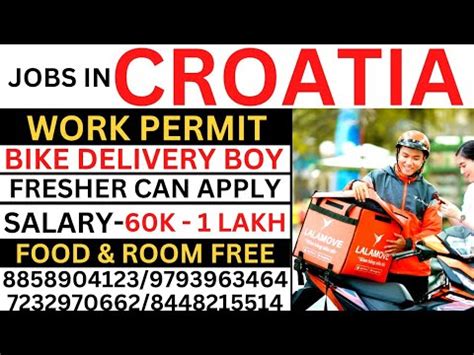 Bike Rider Job In Croatia Jobs In Europe Croatia Delivery Boy Job