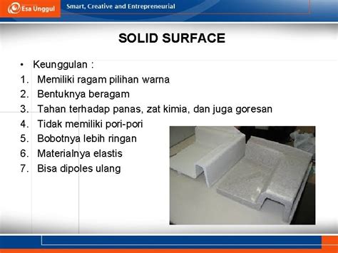 MATERIAL SOLID SURFACE LAMINATED MATERIAL Pertemuan 11 Irma