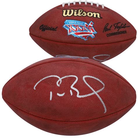 Tom Brady Signed Super Bowl XXXVI Logo Football (Fanatics) | Pristine ...