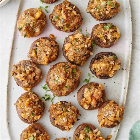 Vegan Stuffed Mushrooms