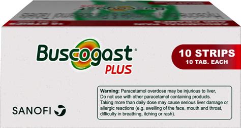 Buy BUSCOGAST PLUS STOMACH PAIN SPECIALIST STRIP OF 10 TABLETS Online