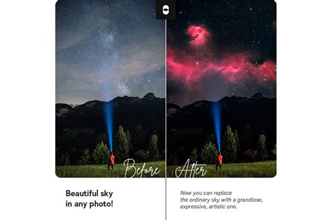 Nebula Sky Replacement Pack For Photoshop 2021 And Late Design Cuts