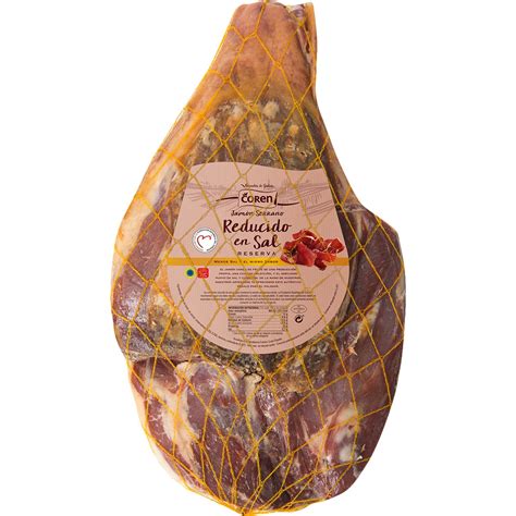 Jamón deshuesado serrano Reserva reducido en sal ETG COREN